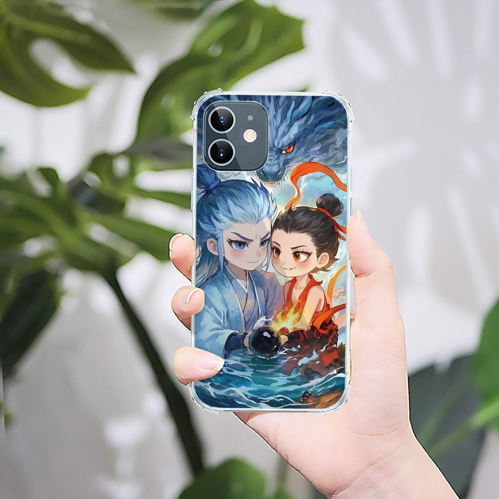（画像用） Ne Zha 2 ナタ 魔童の大暴れ 【iPhone 12シリーズ対応】透明スマホケース（クリアソフトケース）
